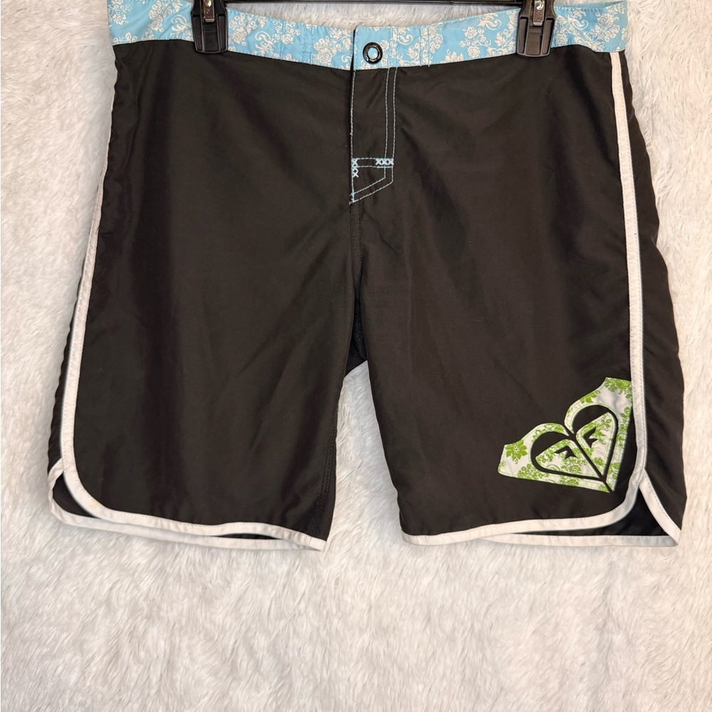 Roxy Black and Light Blue Board Shorts - Picture 2 of 16